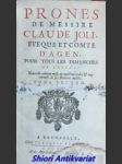 Prones de Messire Claude Joli, eveque et Comte d´Agen pour tous les dimanches de l´Anne´e - Tome second - JOLY Claude - náhled