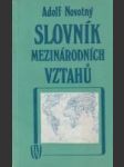 Slovník mezinárodních vztahů (Vojenskopolitické aspekty) - náhled