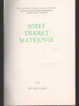 Jozef Dekret Matejovie - náhled