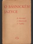 O básnickém jazyce - náhled