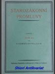 Starozákonní promluvy - sešit i. - job (i.) - reith vigbert o.f.m. - náhled