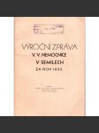 Výroční zpráva v. v. nemocnice v Semilech za rok 1935 (Semily, historie nemocnice, činnost nemocnice) - náhled