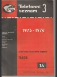 Telefonní seznam 3 1975-1976 Tábor - náhled