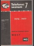 Telefonní seznam 7 1976-1977 Most - náhled