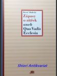 Zápasy o zítřek aneb quo vadis ecclesia - skalický karel - náhled