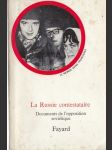 La Russie contestataire - Documents de l'opposition soviétique - náhled