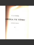 Křídla ve větru. letecký román (edice: Knihovna "Česká beletrie") [letectví, dobrodružství] - náhled