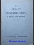 Xi. zprávy městského musea v německém brodě 1926 - 1930 - kolektiv autorů - náhled