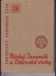 Turistický průvodce čssr č.28 - nízký  jeseník  a  oderské vrchy - náhled