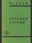 Platon apologie des sokrates und kriton - náhled