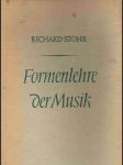 Formenlehre der  musik - náhled