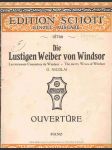 Die  lustigen weiber von  winsdor - ouvertura - piano - náhled