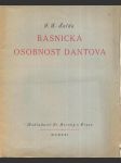 Básnická osobnost dantova - náhled