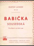 Babička sousedská opus 20 - pro klavír na dvě ruce - náhled