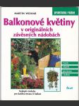 Balkonové květiny v originálních závěsných nádobách  / tvůrčí nápady pro terasu i balkon / - náhled