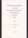 T.g. masaryk a vznik washingtonské deklarace v říjnu 1918 - náhled