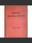 Sborník dra karla kramáře 1860-1930 s podpisem !!! - náhled