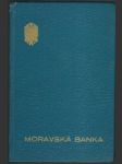 Moravská banka - vkladní knížka - náhled