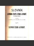 Slovník latinsko - český a česko - latinský - náhled