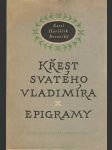 Křest  sv. vladimíra - epigramy - náhled