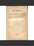 Das Kapital. Kritik der politischen Oekonomie. Erster Band [Marx; Kapitál I; svazek 1; čtvrté vydání] - náhled