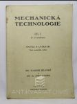 Mechanická technologie I. - Nauka o látkách - náhled