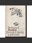 Domácí úkoly z pilnosti - Bohumil Hrabal, povídky [mj. Interview na hrázi věčnosti] - náhled