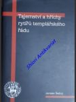 Tajemství a hříchy rytířů templářského řádu - šedivý jaroslav - náhled