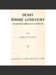 Dějiny římské literatury - náhled