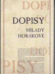 Dopisy Milady Horákové - Faksimile - náhled