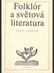 Folklór a světová literatura - náhled