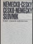 Německo-český a česko-německý slovník Česko-německá část - náhled