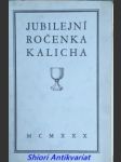 Jubilejní ročenka kalicha - náhled