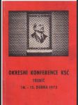 Okresní konference KSČ Třebíč.- Duben 1973. - náhled