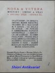 NOVA ET VETERA - svazek 35 v březnu 1920 - Kolektiv autorů - náhled