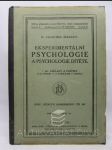 Eksperimentální psychologie a psychologie dítěte - náhled