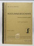 Rostlinná biochemie: Příručka pro biologická praktika - náhled