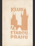 Klub Za starou Prahu - náhled