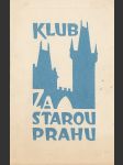 Klub Za starou Prahu - náhled