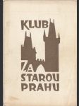 Klub Za starou Prahu - náhled