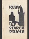 Klub Za starou Prahu - náhled