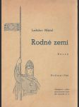 Rodné zemi: Básně - náhled