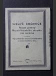 Ideové směrnice Říšské jednoty Republikánského dorostu čsl. venkova ku programu Republikánské strany zemědělského a malorolnického lidu - náhled
