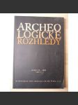 Archeologické rozhledy. Ročník LX. 2008. Sešit 1 [archeologie] - náhled