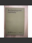 Archeologické rozhledy. Ročník XLV. 1993. Sešit 4 [archeologie] - náhled