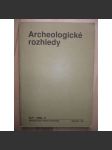 Archeologické rozhledy. Ročník XLV. 1993. Sešit 2 [archeologie] - náhled