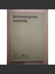 Archeologické rozhledy. Ročník XLV. 1993. Sešit 1 [archeologie] - náhled