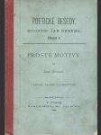 Neruda J.: Prosté motivy . Praha 1888 2. vyd. - náhled