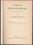 Vědecká grafologie - Psychologie písma - náhled