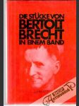 Die Stucke von Bertolt Brecht in einem Band - náhled